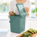 Compost Bucket - 9L with Carbon Filter Mistletoe Green