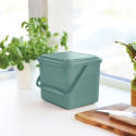 Compost Container - Rotho 4.5L BIO Mistletoe Green