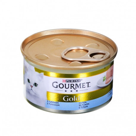 Cat Food - GOURMET GOLD Mousse with Tuna 85g, 10.5% Protein