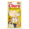 Cat Treats - Inaba Churu Chicken Cheese 4x14g, Yellow