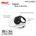 Dog Lead - TRIXIE Flexi Classic XS 3m Retractable Black