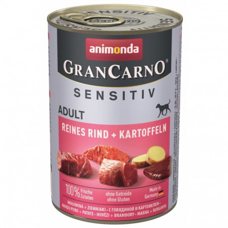 Wet Dog Food - ANIMONDA GranCarno Adult Sensitiv Beef With Potatoes 400g