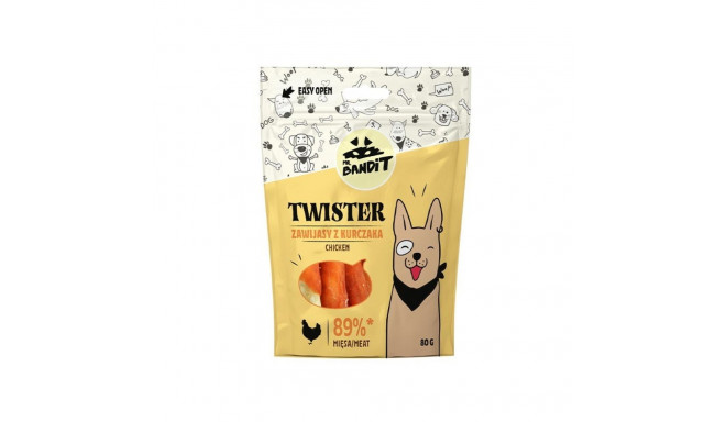 Dog Treat - Mr. Bandit Twister Chicken Roll 80g Hypoallergenic