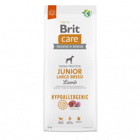 Dry Dog Food - BRIT Care Hypoallergenic Junior Large Breed Lamb 12kg