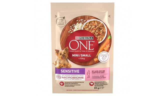 Wet Dog Food - Purina One Mini Small Sensitive Salmon With Rice