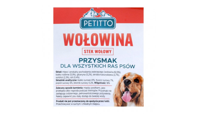 Dog Treats - Petitto Beef Steaks - 500 G