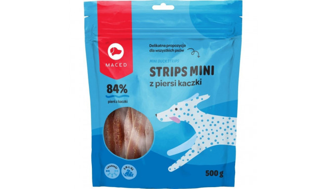 Dog Treat - MACED Mini Duck Strips 500g Natural Chewable