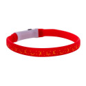 Dog Collar - Hilton LED Silicone 1.4x0.8x40cm With USB