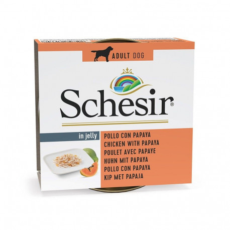 Wet Dog Food - Schesir Chicken with Papaya in Jelly 150g