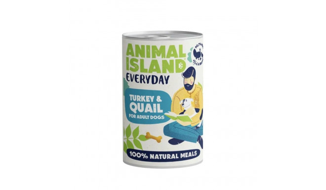 Wet Dog Food - ANIMAL ISLAND Everyday Turkey & Quail 400g