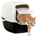 Cat Litter Box - Rotho Bailey Hooded, Gray