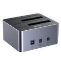 Cloning Station - UNITEK 2X SATA USB 5GB Offline Grey