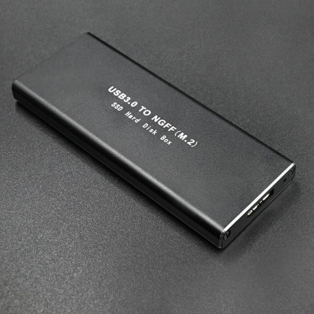 SSD Enclosure - Qoltec 51854 M.2 SATA USB 3.0 Black