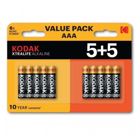 Battery - Kodak XTRALIFE Alkaline AAA 1.5V 10-Pack