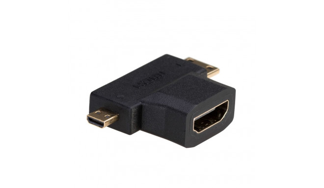 Cable Adapter - Akyga Ak-ad-23 Mini/hdmi Microhdmi Black