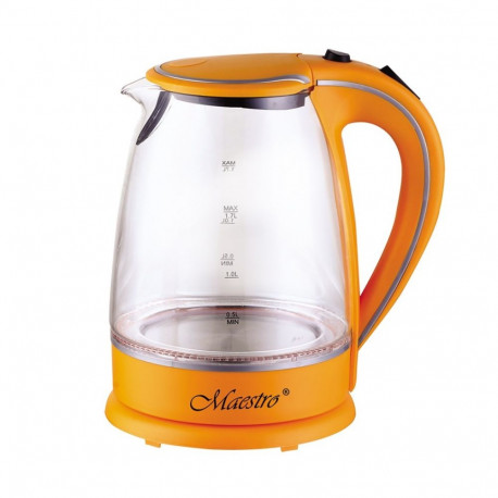 Electric Kettle - MAESTRO MR-064 1.7L Anti-calc Transparent Orange