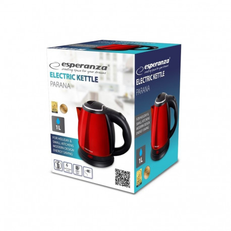 Electric Kettle - Esperanza EKK128R 1L 1350W Black, Red