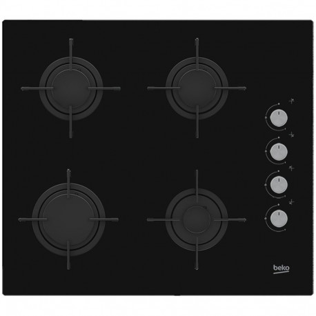 Gas Hob - Beko HILG64120S 60 cm 4 Zones Built-in Black