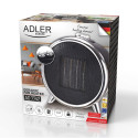 Electric Heater - Adler AD 7742 1500W Ceramic Silver/Black