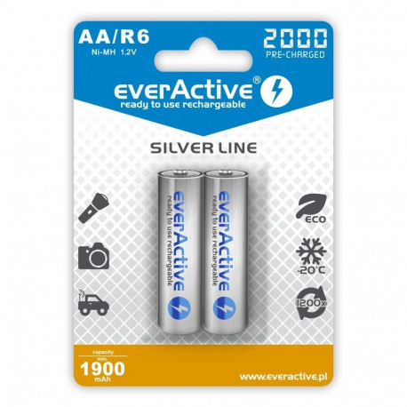 Rechargeable Batteries - Everactive Ni-mh R6 Aa 2000mah Silver