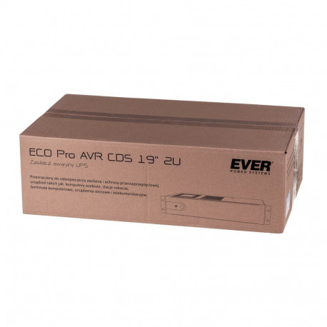 UPS - Ever Eco Pro 1000 Avr Cds 19" 2u Rack 1000va