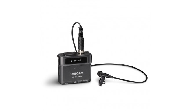 Digital Recorder - Tascam DR-10L Pro with Lavalier Microphone Black