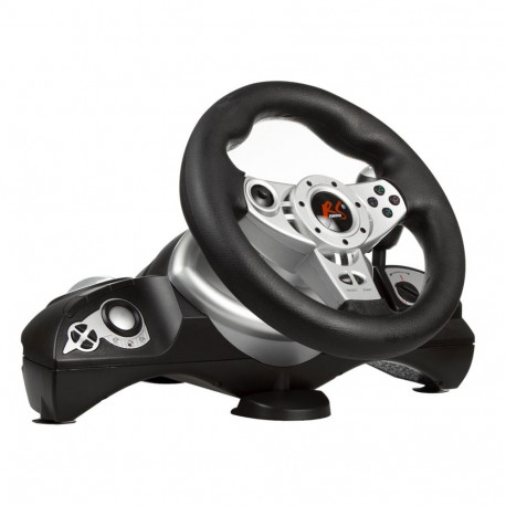 Gaming Controller - NanoRS RS700 USB Steering Wheel 270° Rotation Xbox One, PC, PS4, PS3, Black, Sil