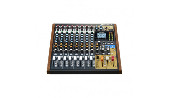 Audio Mixer - Tascam Model 12 12 Channels USB Type-C Wood, Black