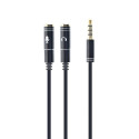 Audio Adapter - Gembird 0.2m 2x3.5mm Black
