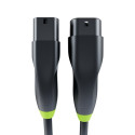 Electric Vehicle Charger - Green Cell Evkabgc02 Type 2 3 7m Black