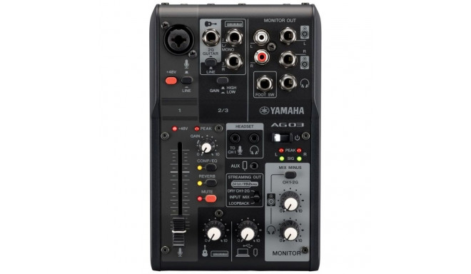 Audio Interface - Yamaha AG03MK2 3 Channels 24-bit Black