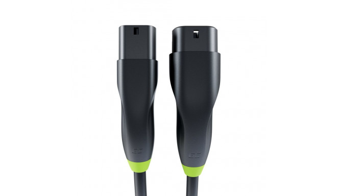 Electric Vehicle Charging Cable - Green Cell EVKABGC03 Type 2 5m Black