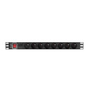 Pdu - Lanberg Power Strip 19" 1u 16a 8x230v 2m