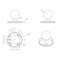 Mounting Base - RAM Mount Ram-202u