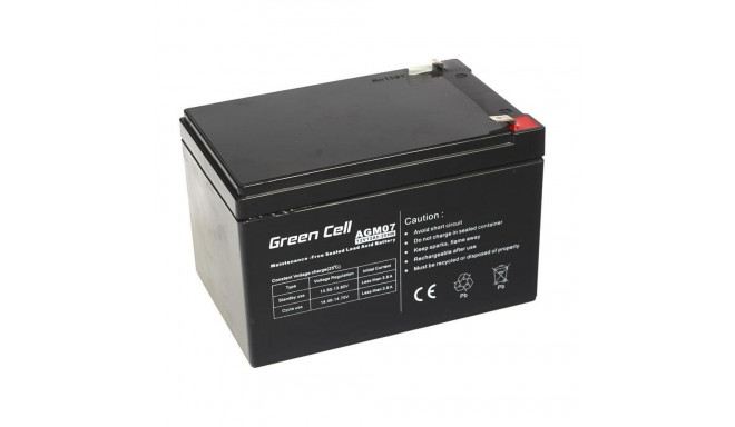 Battery - Green Cell Agm 12v 12ah 12,000mah Vrla Battery