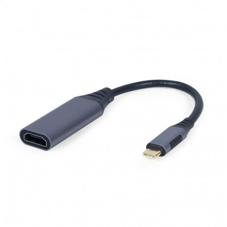 USB Adapter - Cablexpert HDMI To USB Type-C 0.15 m Grey