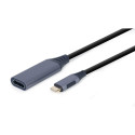 USB Adapter - Cablexpert HDMI To USB Type-C 0.15 m Grey