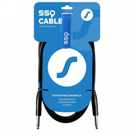 Audio Cable - SSQ JMPJMP5 TS Mono Jack 6.3mm 5m Black