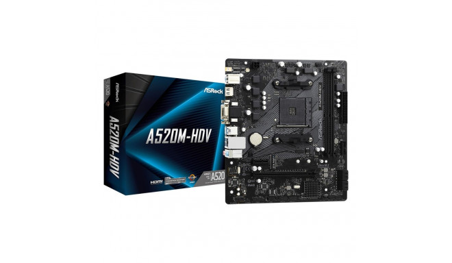Micro Motherboard - Asrock A520m Hdv Socket Am4 Atx