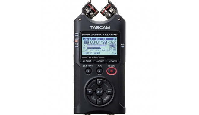 Audio Recorder - Tascam DR-40X 4-Channel USB Black