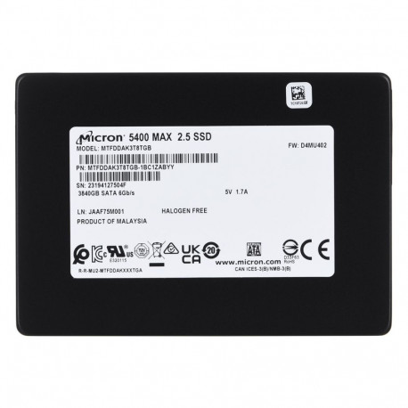 Internal SSD - Micron 5400 Max 3.84tb Sata 2.5"