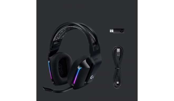 Gaming Headset - Logitech G G733 Wireless RGB Black