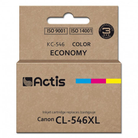 Ink Cartridge - Actis KC-546 Compatible for Canon CL-546XL Supreme Magenta, Blue, Yellow