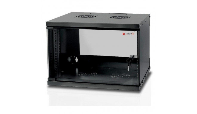 Wall Rack Cabinet - Techly I-CASE EL-1006B32 6U 50kg Black