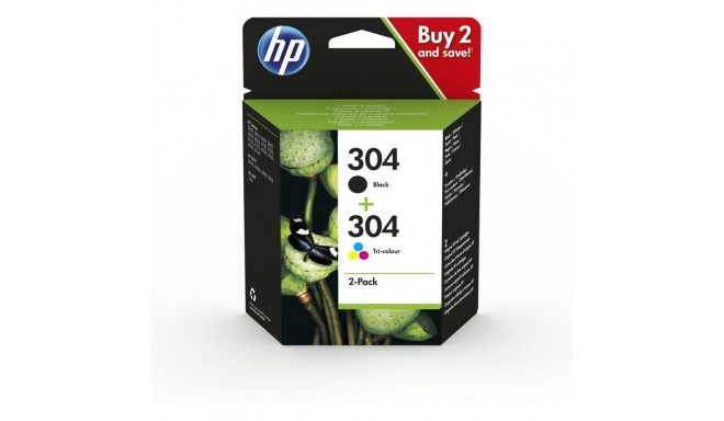 Ink Cartridges - HP 304 2-Pack Original Black/Tri-Color