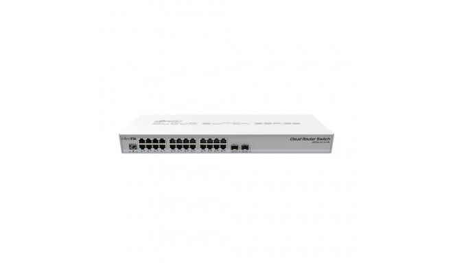 Network Switch - Mikrotik CRS326-24G-2S+RM Managed L2 Gigabit Grey