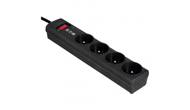 Power Strip - Eaton Protection Strip 4 FR Black