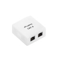 Outlet Box - Lanberg Ou6 8-port Rj-45 Outlet Box White