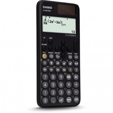 Scientific Calculator - CASIO FX-991CW 12-Digit Display Battery Powered Black