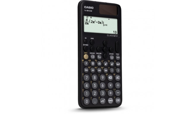 Scientific Calculator - CASIO FX-991CW 12-Digit Display Battery Powered Black